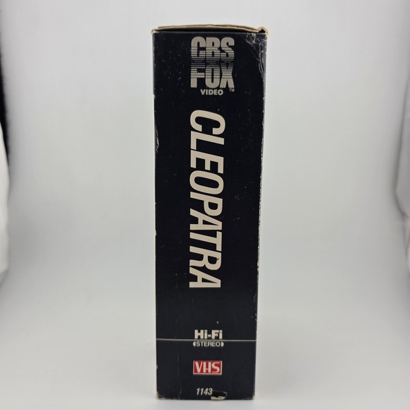 Cleopatra VHS Tape Elizabeth Taylor Richard Burton CBS Fox Video Hi-Fi Stereo - Picture 3 of 6